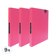 희망 뉴후레쉬업 더블레버화일 A4, 분홍, 9개