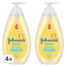 Johnson's 嬌生 嬰兒 洗髮沐浴露, 500ml, 4個