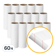 코멧 사선컷팅 일반형 테이프 클리너 리필 16cm x 12m, 60개