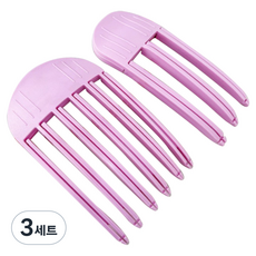 LIFU 髮根蓬鬆髮夾 6入 + 3入組, 3套, 紫色