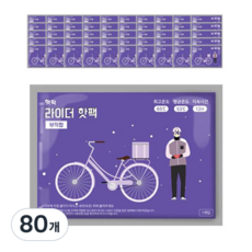 핫픽 라이더 감사해요 붙이는 부착형 핫팩 50g, 80개