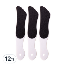 젤로젤로 위생 발바닥 뒷꿈치 각질 파일 세트, 1개입, 12개