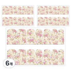 Happy Trading 插圖圖案美甲裝飾貼紙, 16, 6個