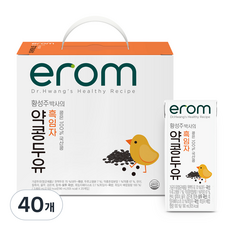 이롬 황성주 약콩두유 흑임자, 190ml, 40개