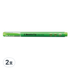 KOKUYO 國譽 Beetle Tip 獨角仙螢光筆, 2支, 綠色