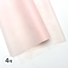 리드홈 전통 공예 의류 꽃 선물 포장용 색한지 롤타입 58cm x 9m, 핑크, 4개