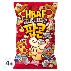HBAF 義式臘腸披薩味爆米花, 4個, 80g