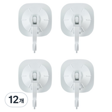 And House 蜘蛛方形掛鉤, 12個, 白色