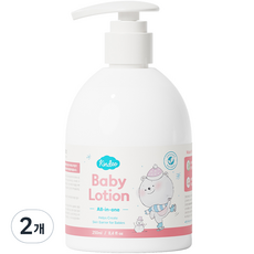 Kindee 유아용 베이비 올인원 로션, 250ml, 2개