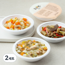 엘빈즈 클래식 13개월 이상 유아식 가지한우볶음 100g + 닭가슴살야채간장볶음 100g + 한우버섯덮밥소스 120g + 돼지고기청경채덮밥소스 120g 세트, 440g, 2세트