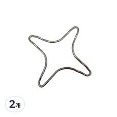 프랜드커피 모카포트 전용 사각 사발이, 2개, 실버
