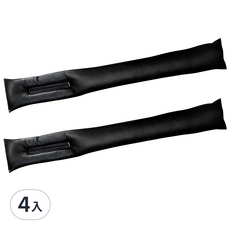 Block Mart 汽車座椅縫隙塞, 4入, 黑色