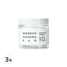 에스테틱하우스 어성초 10% 원더 카밍 패드 60p, 120ml, 3개