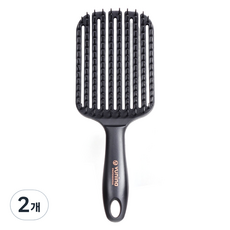 VUNINA 全效順髮梳 大 WB5D6AC, 黑色, 2個