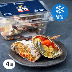 바다미식회 살이꽉찬 국내산 알배기 절단꽃게 (냉동), 300g, 4개