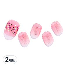 JELLPANG 甜蜜的糖漿圓點足部美甲貼 亮面, 混色, 2組
