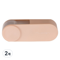 누사인 스윙 접이식 회전형 수정테이프 5mm x 6m, 피치핑크, 2개