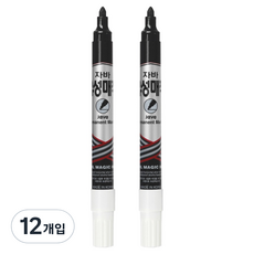 자바펜 유성 매직, 블랙, 12개입