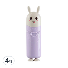 THE ZAKKA 愛你兔子牙刷盒, 紫色, 4個