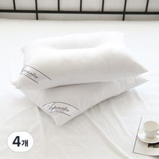 I'm Living 柔軟觸感超細纖維護頸枕芯, 白色, 4個