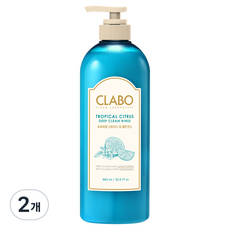 CLABO 딥클린 린스 트로피칼 시트러스 스파클링 후르츠, 960ml, 2개