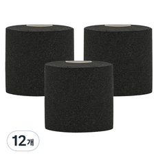 크리다 언더랩 근본 스포츠테이프 3.5cm x 20m 블랙, 12개, 1개입