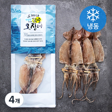 오바다 부드러운 건오징어 (냉동), 120g(3미), 4개