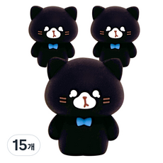 iiGEN 고양이 연필깎이, 검정, 15개