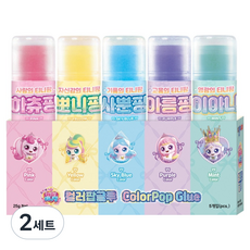 JONG IE NARA 奇妙萌可 彩色泡泡膠 25g x 5種套組, 2套