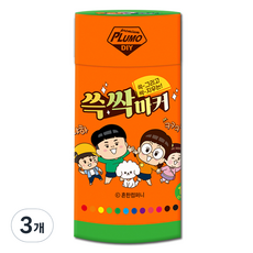 BOAZLin 常見兄妹 擦擦麥克筆, 3個, 12色