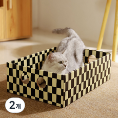 파스텔펫 고양이 와이드 박스 스크래쳐, B타입, 2개