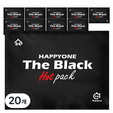 해피원 프리미엄 손난로 핫팩 더 블랙 130g, 20개