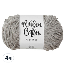 Ancalls 緞帶棉, 300 淺灰米色, 4個