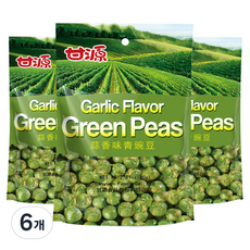 Gamwon 蒜味豌豆小吃, 80g, 6個