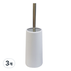 歐洲型全長馬桶清潔刷, 白色, 3個