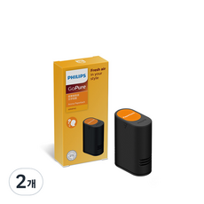 필립스 고퓨어 아로마 카트리지 차량용 방향제, 2개, 페이퍼백