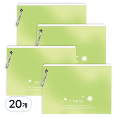 wannathis 亮彩素色環扣單字本索引卡 60張, 柔和綠色, 20個