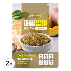 골드로니 1세이상 강아지 매일맘마 순살 화식사료, 북어, 1.2kg, 2개