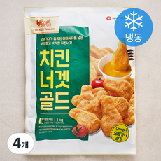 마니커에프앤지 치킨너겟 골드 (냉동), 1kg, 4개