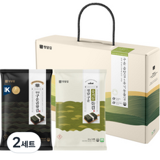 정담김 구운 곱창김 14g x 5p + 유기농 돌김 20g x 5p 선물세트, 2세트
