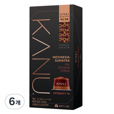 카누 바리스타 머신 전용 캡슐커피 인도네시아 수마트라, 9.5g, 10개입, 6개
