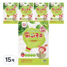 Cheeki monki 韓國小麥兒童麵, 菠菜味, 15個, 150g