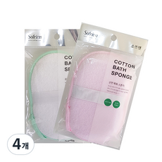 sofrien 沐浴海綿, 隨機出貨, 4個, 1入