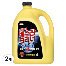 Shinhee 煥達PLUS 排水管疏通劑 排水口 洗手台堵塞 溶解劑, 4L, 2個