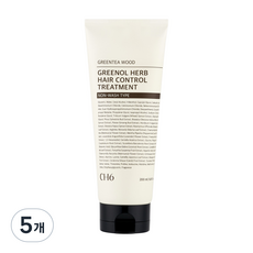 CH6 草本免沖洗護髮素 綠茶木質香, 200ml, 5個