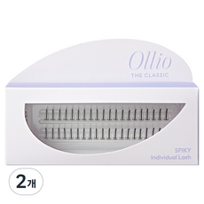 Ollio The Classic 束狀尖刺款假睫毛 10mm, 2個, 黑色