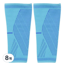 에코벨 러닝 축구 등산 카프 슬리브 종아리 압박밴드 보호대, 8개, 블루