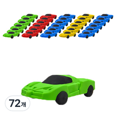 블루마토 부릉부릉 레이싱카 지우개 ERS002 4종, 랜덤 발송, 72개