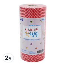 可水洗布捲粉紅色, 100入, 2個