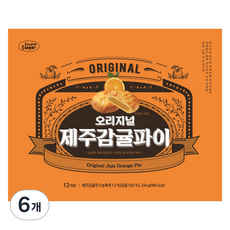 아일랜드슈가 오리지널 제주감귤파이 12p, 6개, 234g